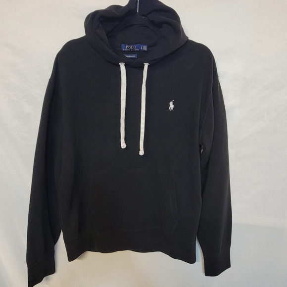 Polo Ralph Lauren Other - Polo by Ralph Lauren Men's Black Hoodie with White Accents